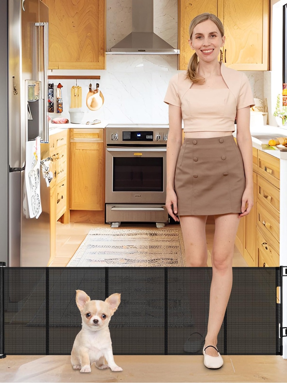 New Pet Gate / step over size 55” wide and 20” tall